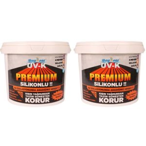 2 Kg Uv-K Premium Silikonlu Su İzolasyon Boyası Avantajlı 1 Kg x 2 Adet